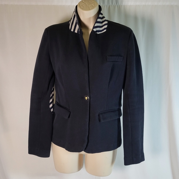 Kenar Navy Blue Blazer Women’s Small, One-Button Closure Workwear Jacket - Picture 1 of 13